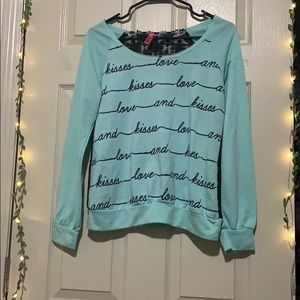 “Love and Kisses” long sleeve shirt